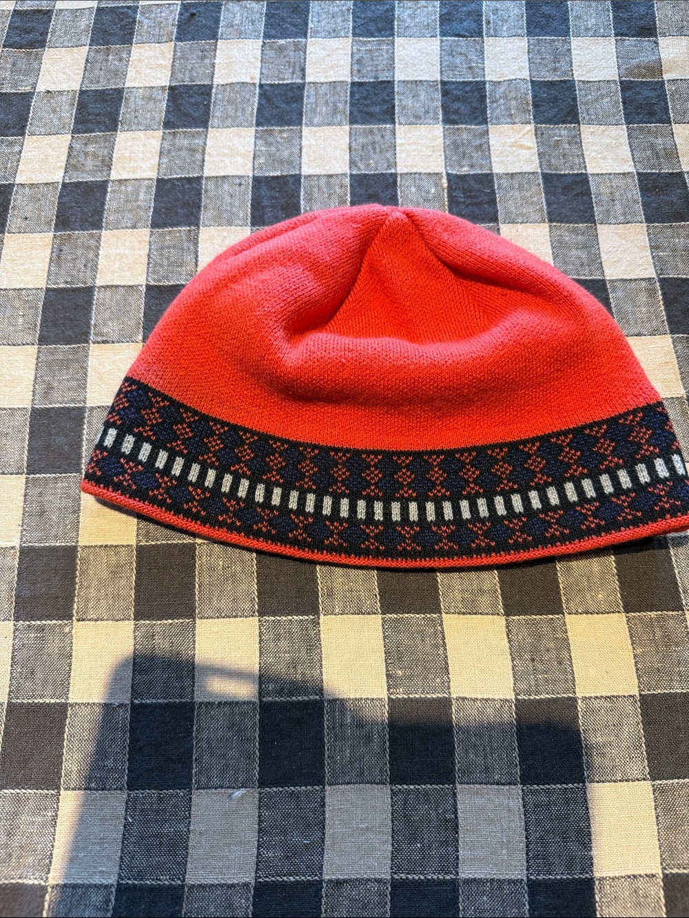 Patagonia Orange Beanie Hat